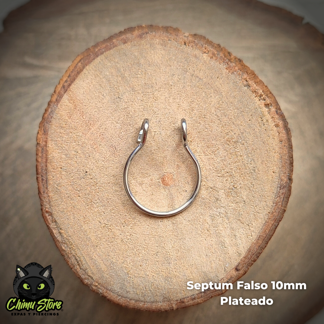 Septum Falso Acero Inoxidable - Tamaño 10mm (16G)