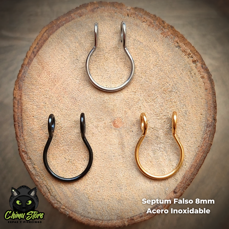 REP Septum Falso Acero Inoxidable - Tamaño 8mm (16G)