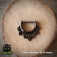 Septum Barra de Titanio G23 - Tribal 6 Onditas (1,2mm;16G)