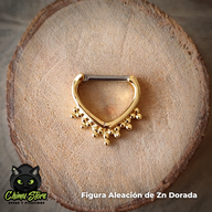 Septum Barra de Titanio G23 - Tribal En Punta (1,2mm;16G)