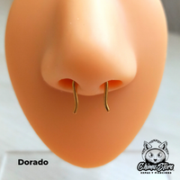 Septum Retainer Acero Inoxidable - Forma de U (1,2mm) (16G)