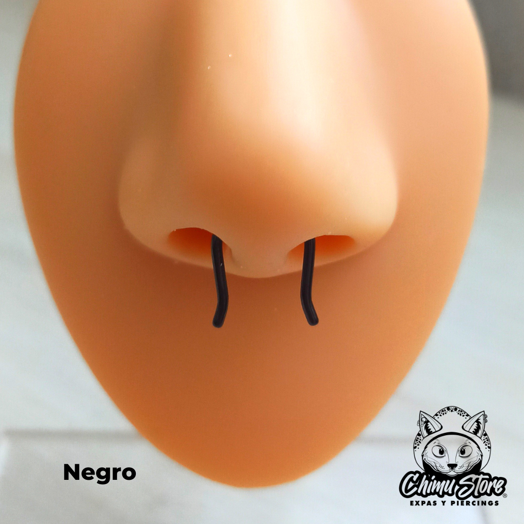 Septum Retainer Acero Inoxidable - Forma de U (1,2mm) (16G)