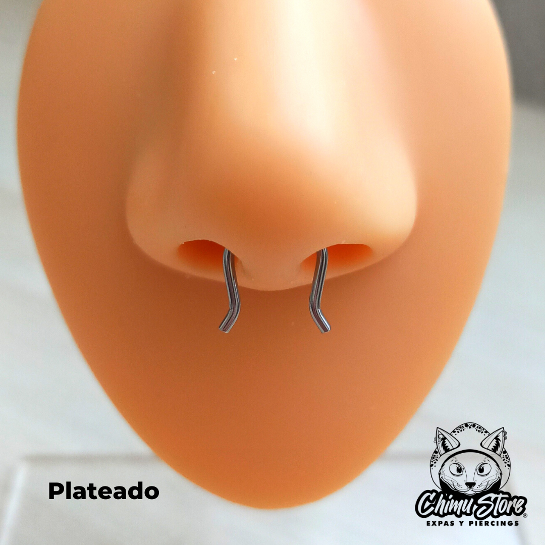 Septum Retainer Acero Inoxidable - Forma de U (1,2mm) (16G)