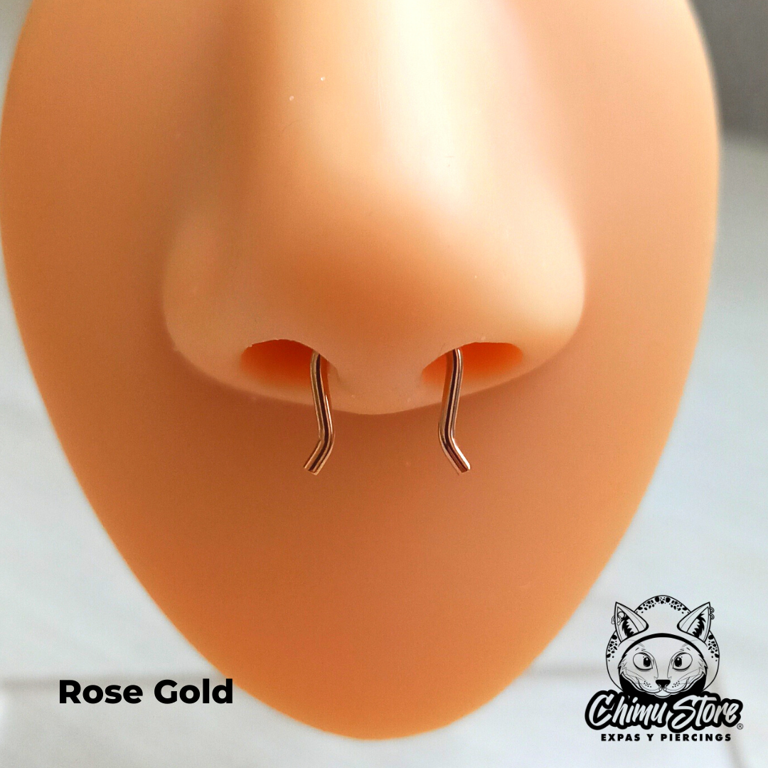 Septum Retainer Acero Inoxidable - Forma de U (1,2mm) (16G)