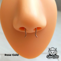 Septum Retainer Acero Inoxidable - Forma de U (1,2mm) (16G)