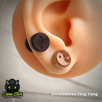 Simulador Acero Inoxidable - Madera 10mm Ying-Yang (1,2mm;6mm) (16G)